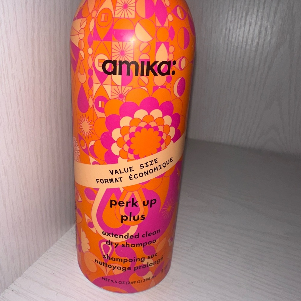 Amika Vibrant Orange and Pink Dry Shampoo